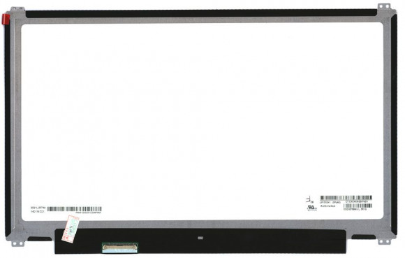 Матрица (экран) для ноутбука LP133QH1(SP)(A2), 13.3", 2560x1440, 40 pin, LED, Slim, глянцевая