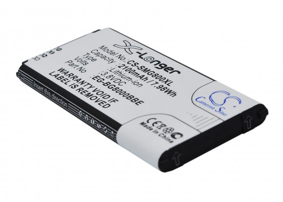 Аккумулятор CS-SMG800XL, BG-BG800BBE для Samsung Galaxy S5 Mini SM-G800F, 3.85В, 2100мАч, 7.98Wh