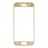 Защитное стекло Tempered Glass для Samsung Galaxy A3 2017 (A320) (золотая рамка)