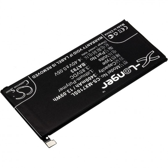 Аккумулятор (батарея) CS-MX710SL, BA793 для телефона Meizu M793Q, Pro 7 Plus, 3.85В, 3400мАч, 13.09Wh Аккумулятор (батарея) CS-MX710SL, BA793 для телефона Meizu M793Q, Pro 7 Plus, 3.85В, 3400мАч, 13.09Wh