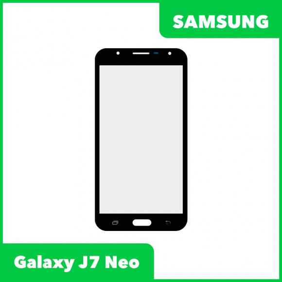 Стекло + OCA пленка для переклейки Samsung Galaxy J7 Neo (J701F), черный