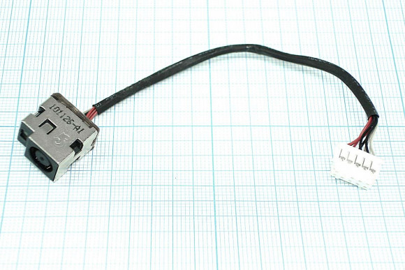 Разъем для ноутбука HP Pavilion DV6-3000 DV7-4000 (10-pin 9 проводов) с кабелем 11.5 см