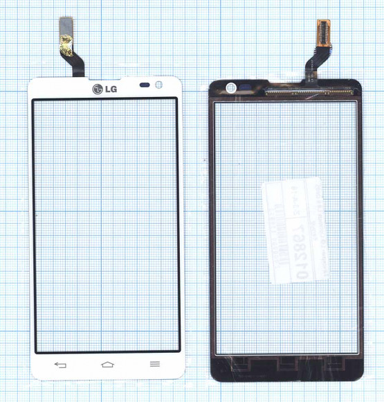 Сенсорное стекло (тачскрин) для LG Optimus L9 II D605, белый