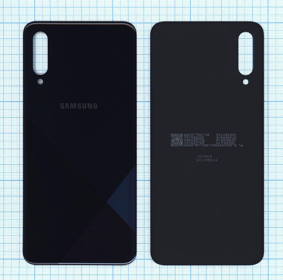 Задняя крышка корпуса для Samsung Galaxy A30s (A307F), черная