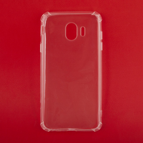 Силиконовый чехол "LP" для Samsung Galaxy J4 2018 (J400F) ударопрочный TPU Armor Case, прозрачный (европакет)
