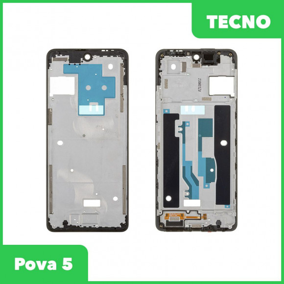 Рамка дисплея для Tecno Pova 5 (LH7n) (черный)