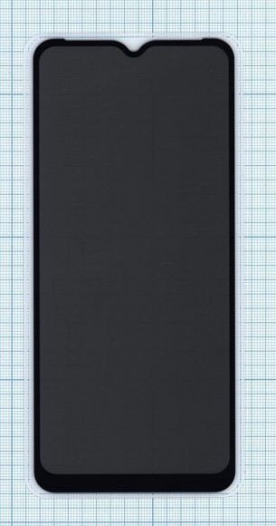 Защитное стекло Privacy "Анти-шпион" для Realme C15
