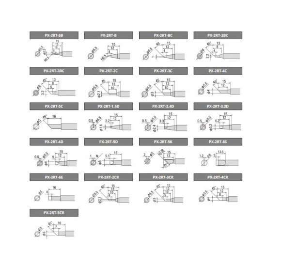 Жало для паяльника Goot PX-2RT-3.2D Жало для паяльника Goot PX-2RT-3.2D