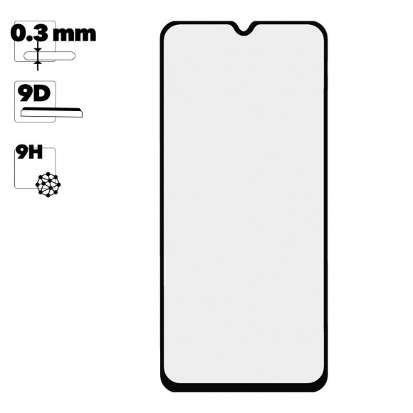 Защитное стекло для Samsung Galaxy A50 2019 (A505F) Full Glue Original Glass 10D (желтая подложка)