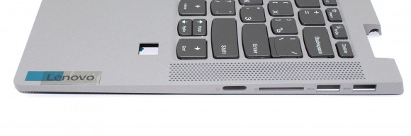 Клавиатура для ноутбука Lenovo IdeaPad Flex 5 14IAU7 серебристая Клавиатура для ноутбука Lenovo IdeaPad Flex 5 14IAU7 серебристая