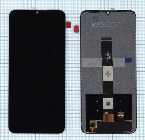 Модуль (матрица + тачскрин) для Xiaomi Redmi 9A, черный Модуль (матрица + тачскрин) для Xiaomi Redmi 9A, черный