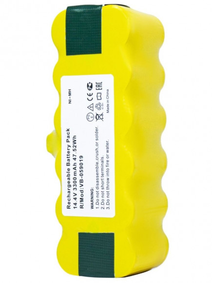 Аккумулятор для пылесоса iRobot Roomba 500, 510, 530, 560, 780, 800, 900, 14.4В 3300мАч, Ni-Mh Аккумулятор для пылесоса iRobot Roomba 500, 510, 530, 560, 780, 800, 900, 14.4В 3300мАч, Ni-Mh