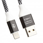 USB кабель "LP" для Apple 8-pin "Волны" (черный/белый, европакет) USB кабель "LP" для Apple 8-pin "Волны" (черный/белый, европакет)