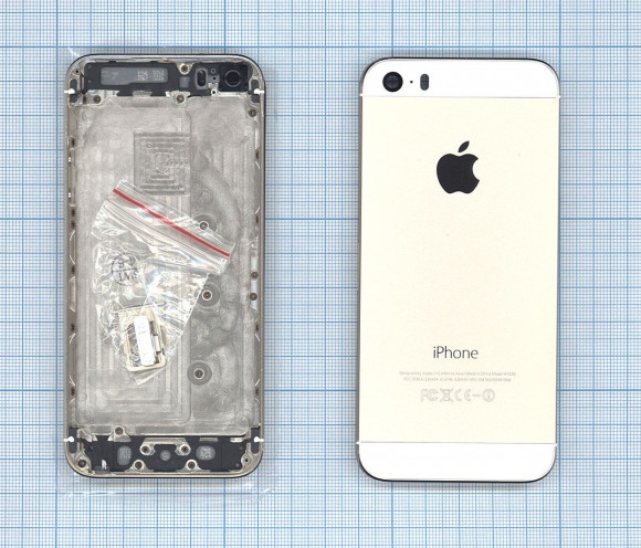 Задняя крышка для Apple iPhone 5S, золото