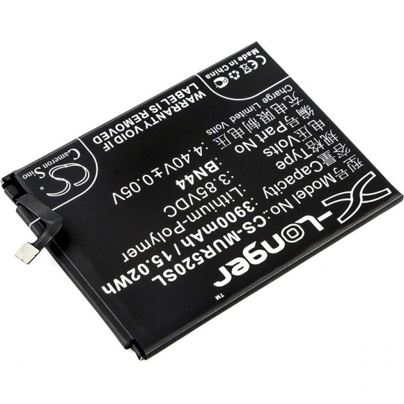 Аккумулятор CS-MUR520SL, BN44 для Xiaomi Note 5 Dual, Redmi 5 Plus, 3.85В, 3900мАч, 15.02Wh