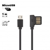 USB кабель Remax Rayen Series Cable RC-075m MicroUSB круглый пластиковые разъемы, черный USB кабель Remax Rayen Series Cable RC-075m MicroUSB круглый пластиковые разъемы, черный