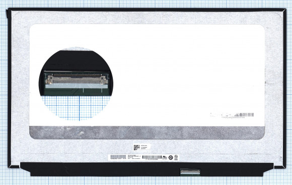 Матрица (экран) для ноутбука B173ZAN03.0, 17.3", 3840x2160, 40 pin, LED, Slim, матовая