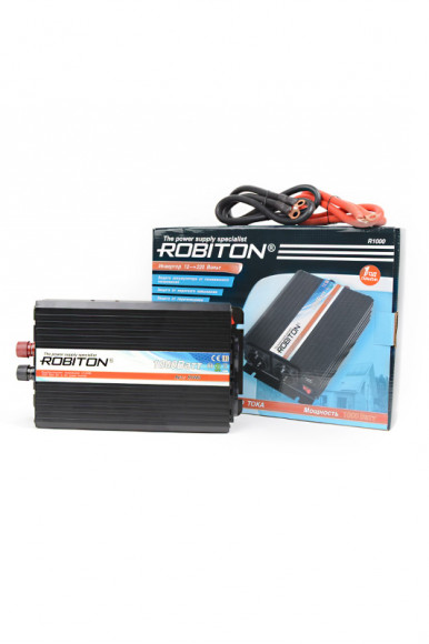 Автомобильный инвертор (преобразователь) Robiton R1000 1000W (две евро розетки)