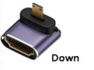 Переходник micro HDMI на HDMI вниз