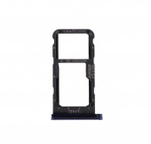 Держатель (лоток) SIM-карты для Huawei P Smart Plus, синий Держатель (лоток) SIM-карты для Huawei P Smart Plus, синий