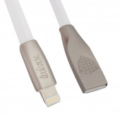 USB кабель inkax CK-19 Twisted Crafts для Apple 8-pin плоский пластиковые разьемы, белый