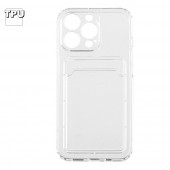 Силиконовый чехол для iPhone 13 Pro карман для карт Силиконовый чехол для iPhone 13 Pro карман для карт