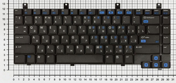 Клавиатура для ноутбука HP Pavilion DV4000, DV4100, DV4200, DV4300, DV4400, черная Клавиатура для ноутбука HP Pavilion DV4000, DV4100, DV4200, DV4300, DV4400, черная