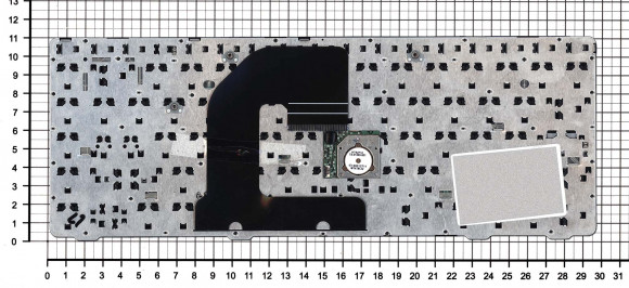 Клавиатура для ноутбука HP EliteBook 8460P, ProBook 6460B, 6465B, черная с черной рамкой с указателем Клавиатура для ноутбука HP EliteBook 8460P, ProBook 6460B, 6465B, черная с черной рамкой с указателем
