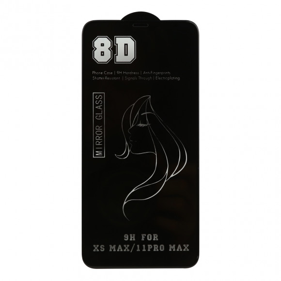 Защитное стекло зеркальное MiRROR 8D для Apple iPhone 11 Pro Max, Xs Max 0.33 мм (бронзовое)