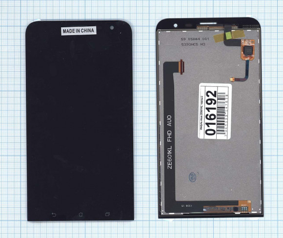 Модуль (матрица + тачскрин) для Asus ZenFone 2 Laser (ZE601KL), черный