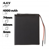 Аккумуляторная батарея универсальная Premium Quality (50x62x74Pмм), 4000мАч, 4.4В Аккумуляторная батарея универсальная Premium Quality (50x62x74Pмм), 4000мАч, 4.4В