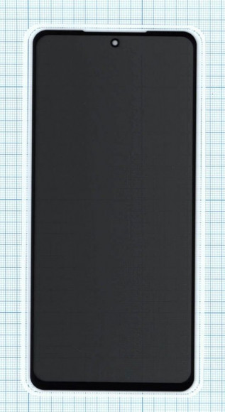 Защитное стекло Privacy "Анти-шпион" для Xiaomi Redmi Note 10 Pro, Note 10 Lite, Poco F3, черное