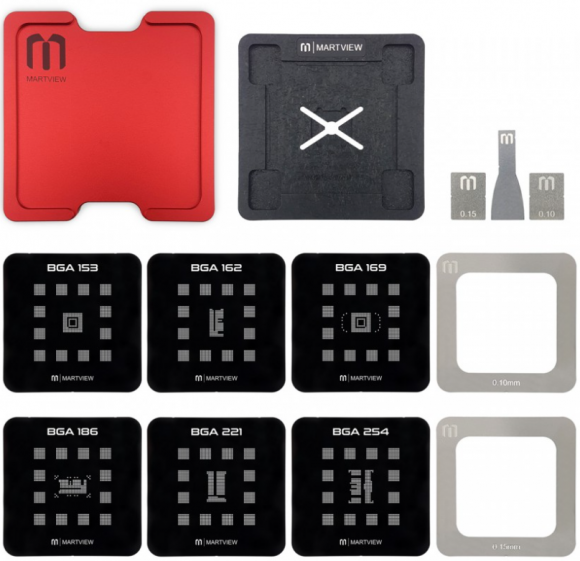 Платформа Martview RB-01 для реболлинга NAND флеш накопителей информации с набором трафаретов Платформа Martview RB-01 для реболлинга NAND флеш накопителей информации с набором трафаретов