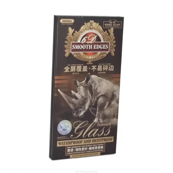 Защитное стекло 6D для Apple iPhone X, XS Remax Rhino GL-56 0, 22 мм, черное