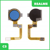 Шлейф для Realme C3 сканер отпечатка пальцев (синий) Шлейф для Realme C3 сканер отпечатка пальцев (синий)
