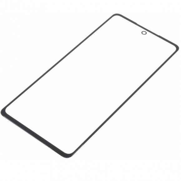 Стекло для переклейки на Samsung A525F Galaxy A52 + OCA (черный) HC