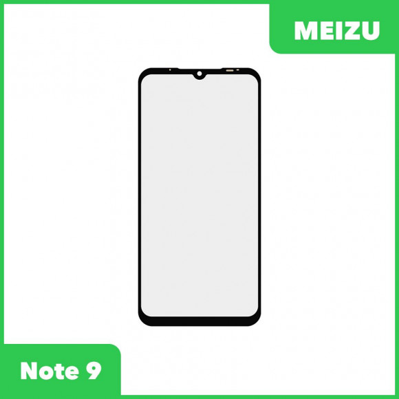 Стекло для переклейки дисплея Meizu Note 9, черный
