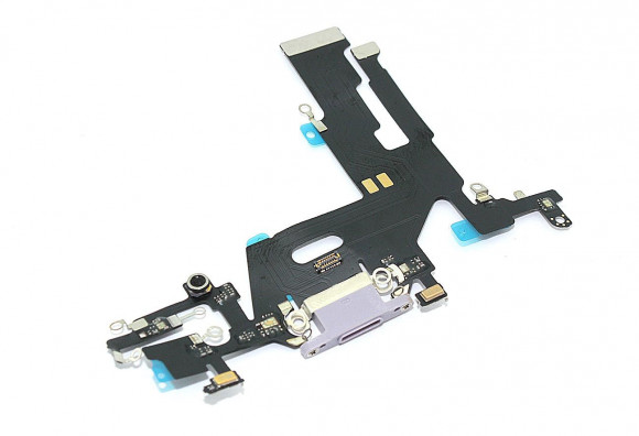 Шлейф разъема питания для Apple iPhone 11, фиолетовый