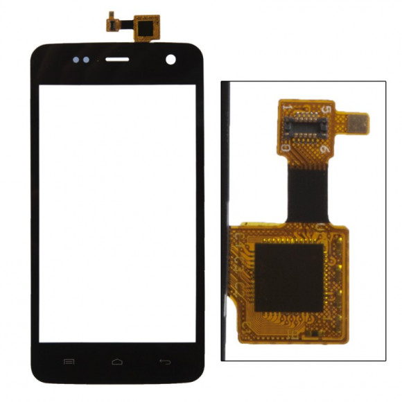 Сенсорное стекло (тачскрин) для Vega, Micromax A106 Canvas Viva, черный