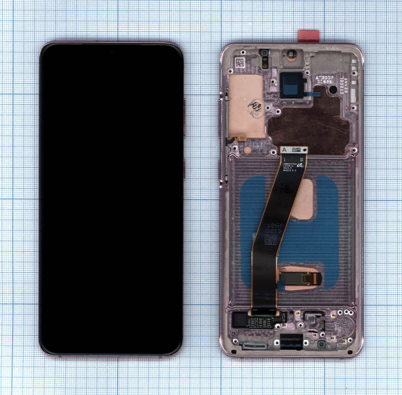 Дисплей для Samsung Galaxy S20 SM-G980F розовый