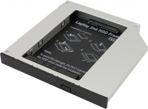 Адаптер для установки устройств 2.5" (SSD, HDD) в отсек привода ноутбука 12.7 мм