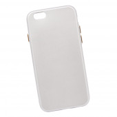 Силиконовая крышка "LP" для Apple iPhone 6, 6S, серебряная (европакет)