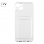 Силиконовый чехол для iPhone 14 Plus карман для карт Силиконовый чехол для iPhone 14 Plus карман для карт