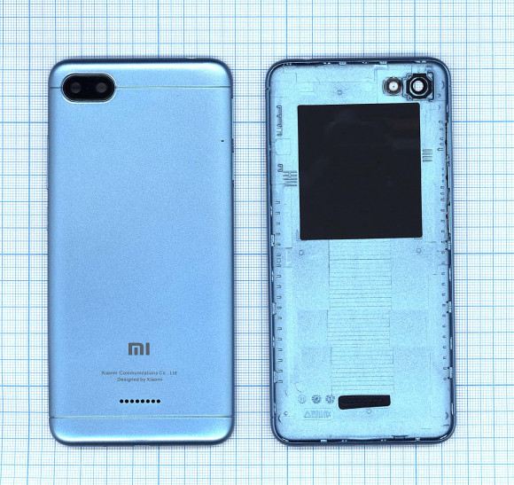 Задняя крышка корпуса для Xiaomi Redmi 6A, синяя