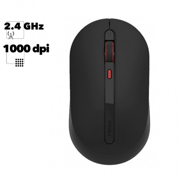 Мышь беспроводная Xiaomi MIIIW Wireless Mute Mouse MWMM01 (черная)