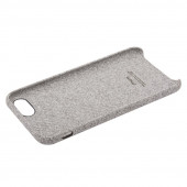 Защитная крышка для iPhone SE 2/8/7 тканевое покрытие (серая, блистер)