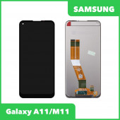 LCD дисплей для Samsung Galaxy A11, M11 SM-A115, SM-M115 в сборе (черный)