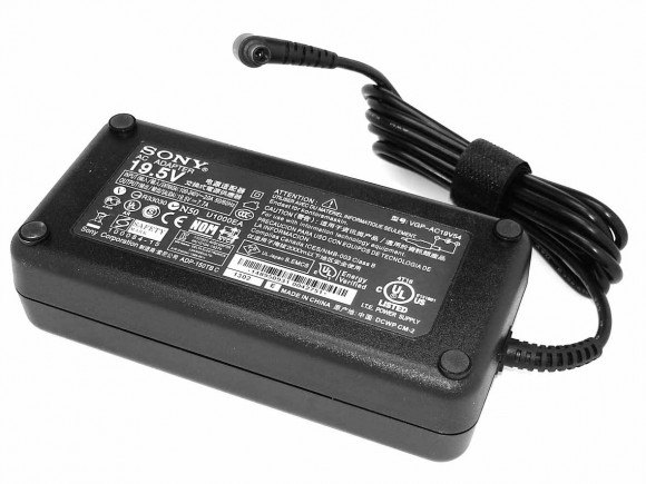 Блок питания (зарядное) для ноутбука Sony 19.5В, 7.7A, 150Вт, 6.5x4.4мм HC (оригинал)
