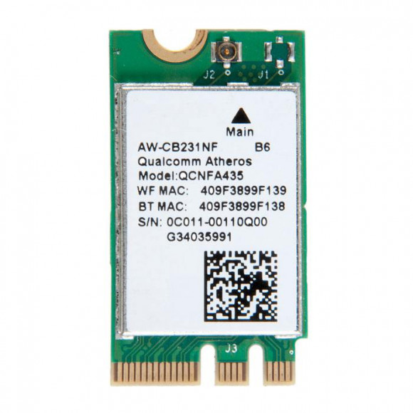 Модуль WiFi AZWAVE AW-CB231NF B6 802.11B/G/N/AC WLAN+BT4.0+HS M2, с разбора