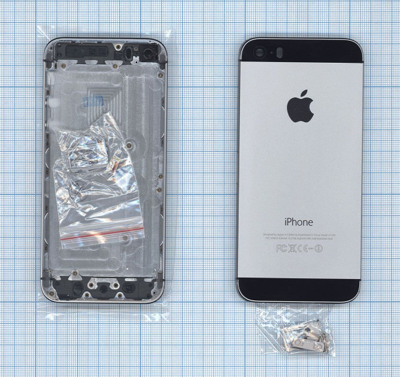 Задняя крышка для Apple iPhone 5S, серый